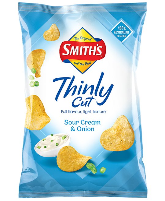 Sour Cream & Onion Chips Thinly Cut Smith